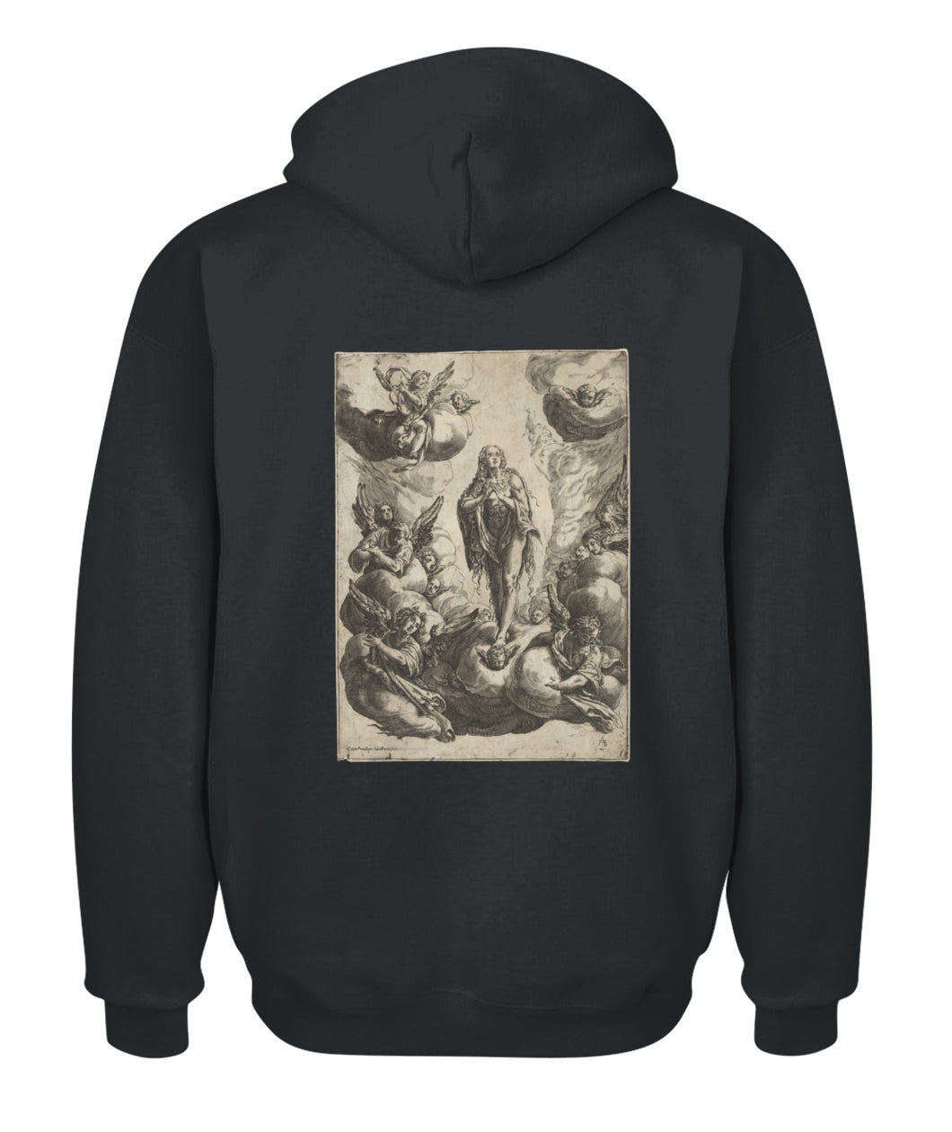Unisex Zip Hoodie | "Seraphic Embrace of Redemption"