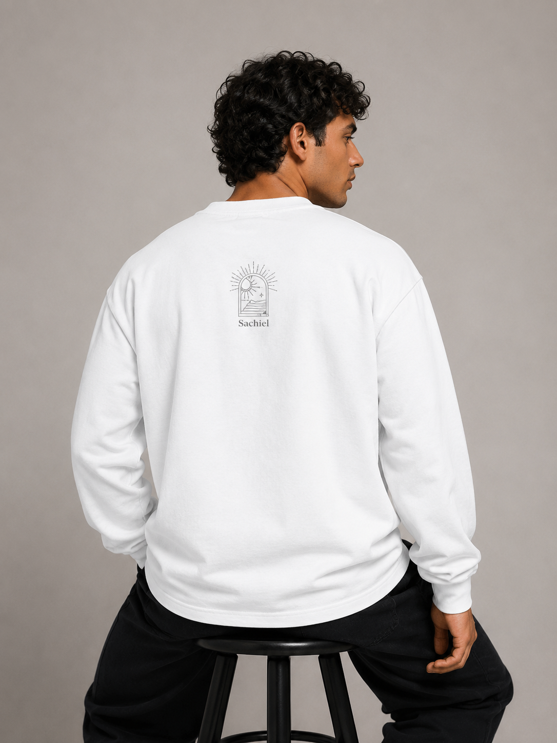 Heavyweight Long-Sleeve sweatshirt | "Pisces — Twin Fish"