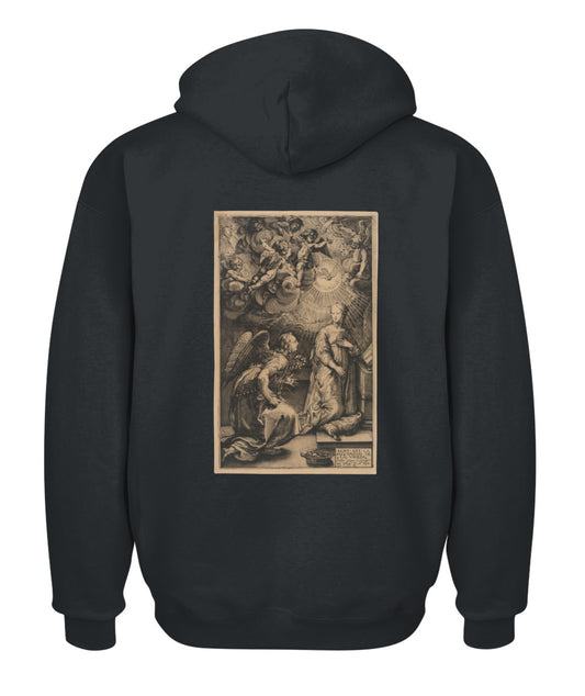 Unisex Zip Hoodie | "Divine Whisper of the Annunciation"