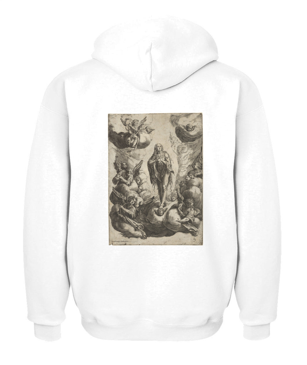 Unisex Zip Hoodie | "Seraphic Embrace of Redemption"