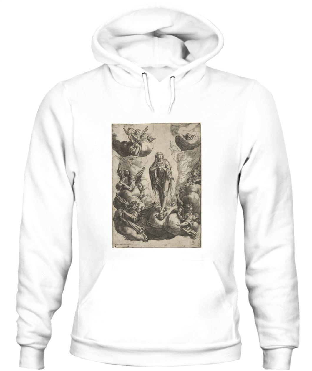 Unisex Hoodie | "Seraphic Embrace of Redemption"