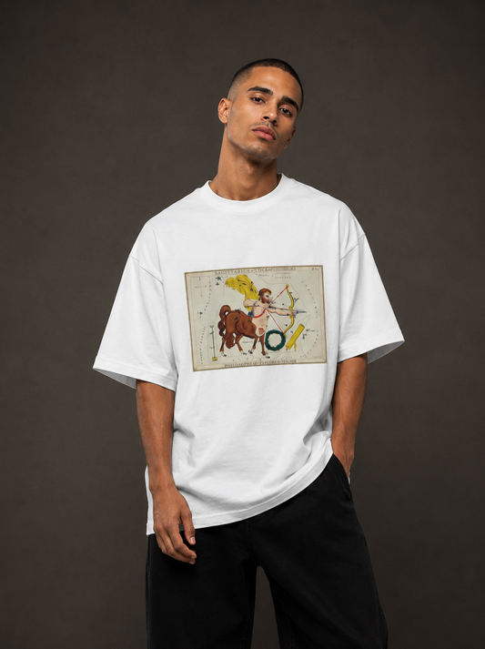 Oversized Heavyweight T-Shirt | " Sagittarius and Corona Australis "