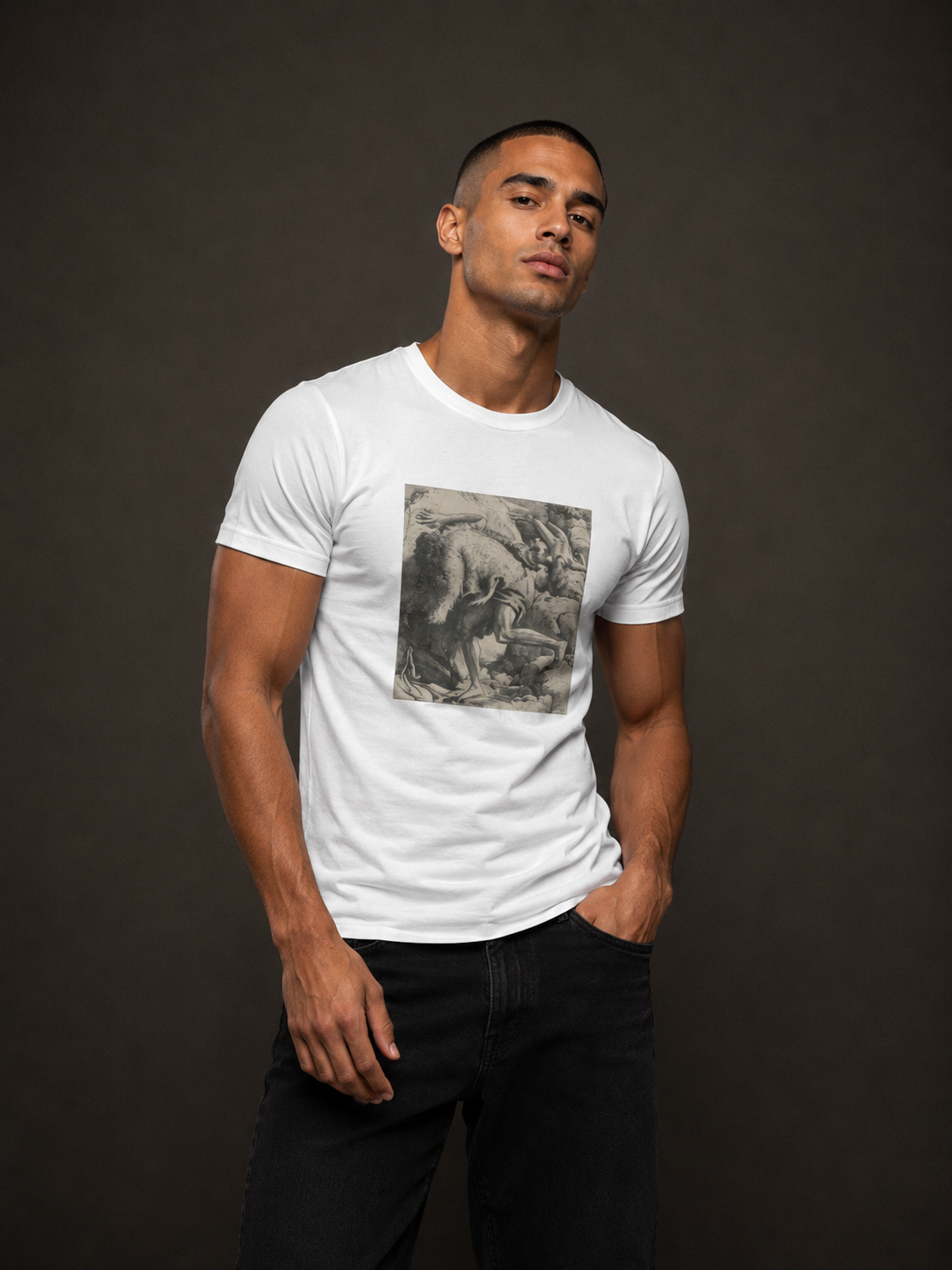 Men's Fitted T-Shirt | "The Death of Abel"