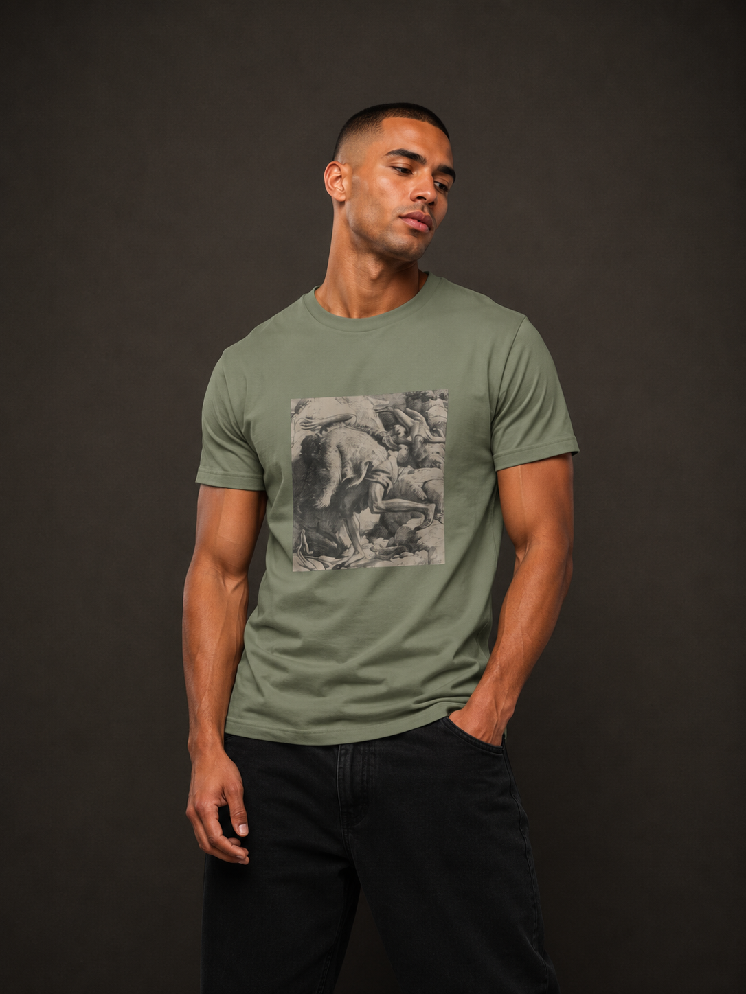 Men's Fitted T-Shirt | "The Death of Abel"