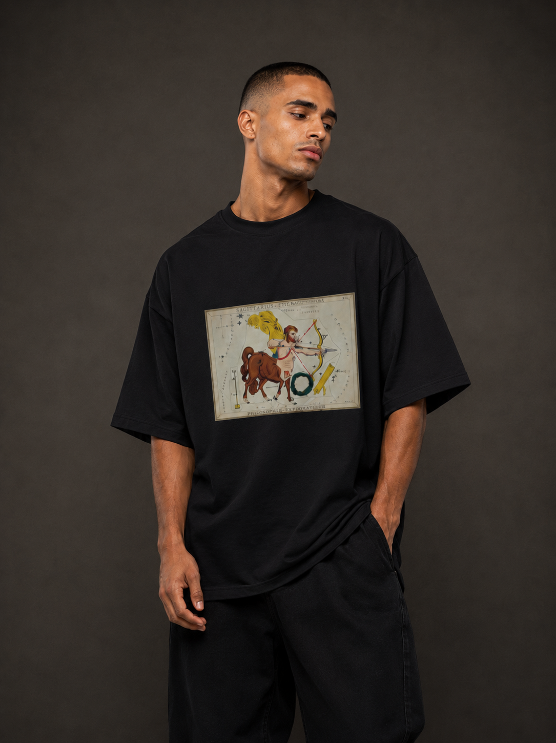 Oversized Heavyweight T-Shirt | " Sagittarius and Corona Australis "