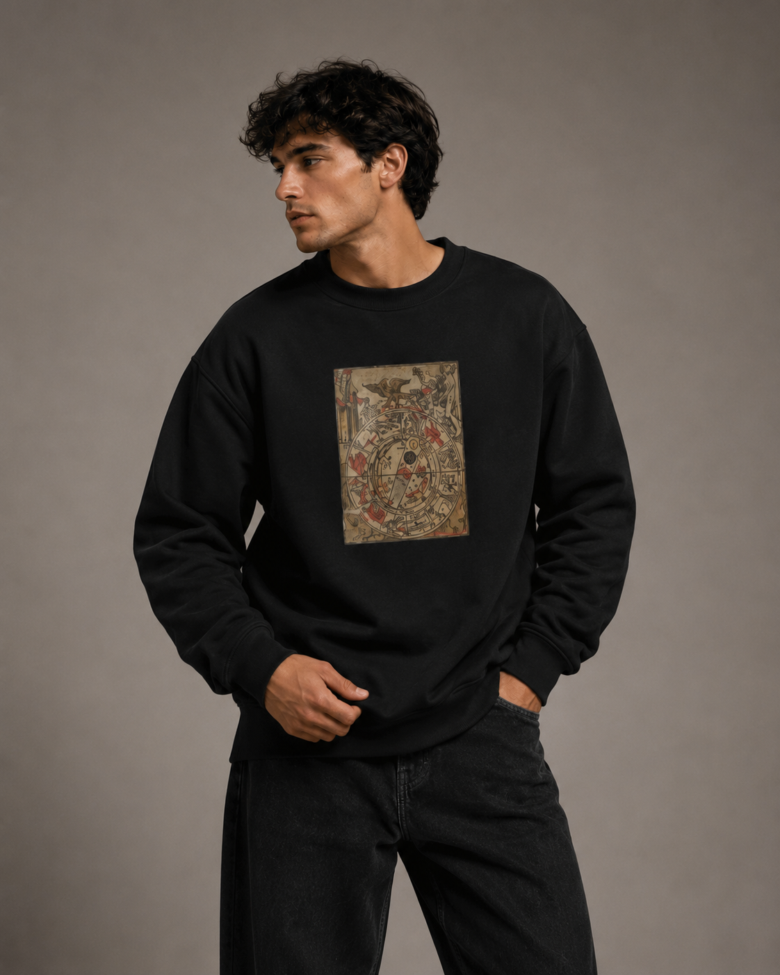 Unisex Sweatshirt | "The Zodiac Wheel"