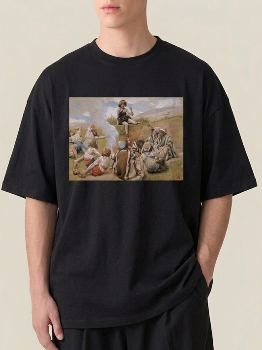Oversized Heavyweight T-Shirt | "Jotham's Warning"