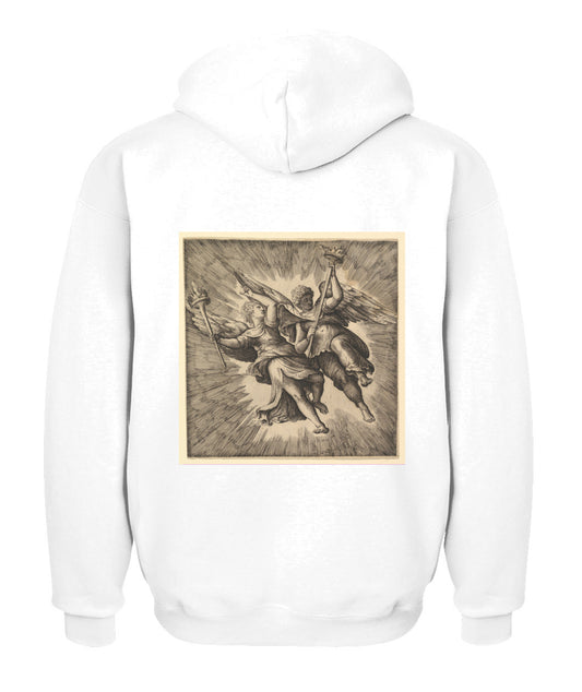 Unisex Zip Hoodie | "Twin Bearers of Flame"
