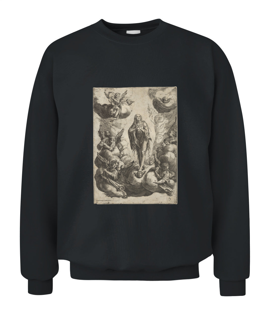 Unisex Crewneck Sweatshirt | "Seraphic Embrace of Redemption"