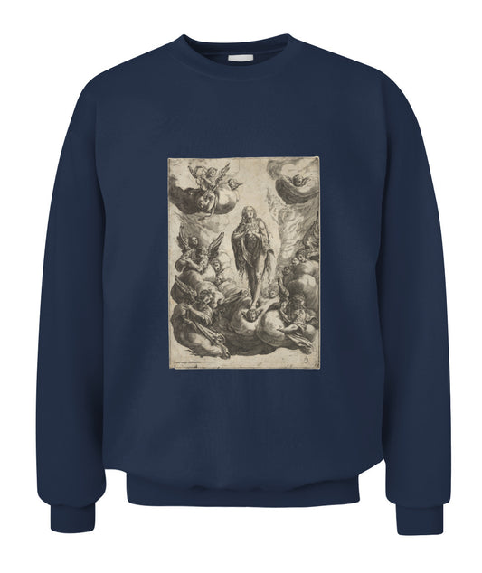 Unisex Crewneck Sweatshirt | "Seraphic Embrace of Redemption"