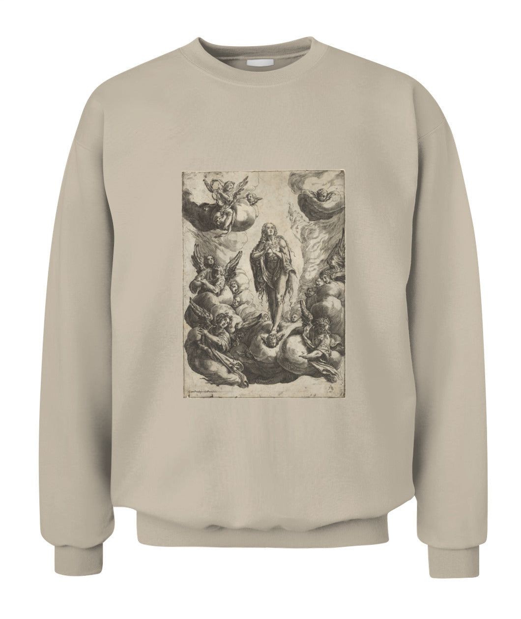 Unisex Crewneck Sweatshirt | "Seraphic Embrace of Redemption"