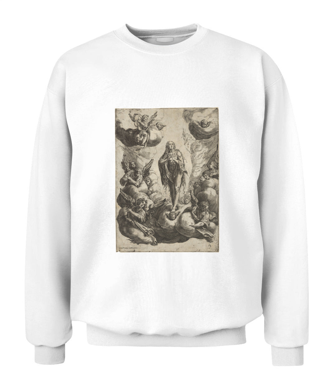 Unisex Crewneck Sweatshirt | "Seraphic Embrace of Redemption"